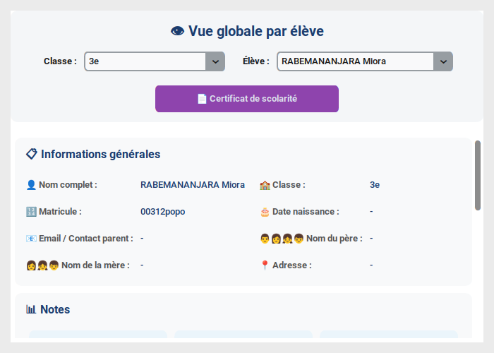 Nouveauté : Certificats administratifs